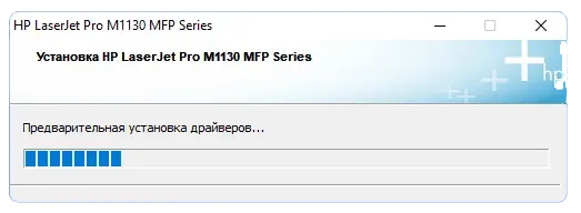 Процесс установки ПО для HP LaserJet Pro M1132